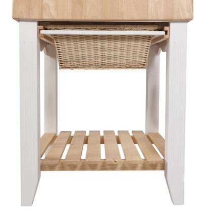 Powell Company - White Kitchen Island - D1031D16 veiw 4