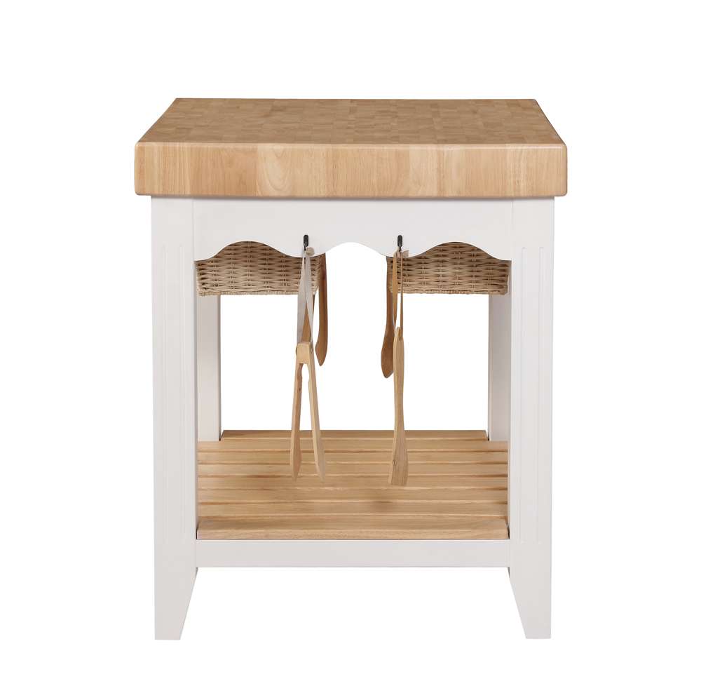 Powell Company - White Kitchen Island - D1031D16 veiw 5