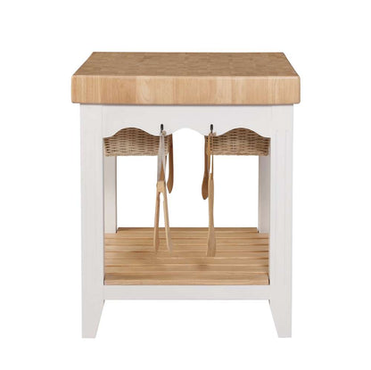 Powell Company - White Kitchen Island - D1031D16 veiw 5