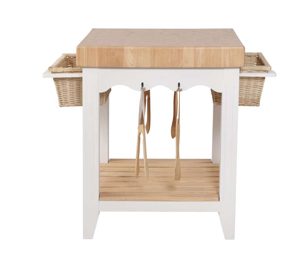 Powell Company - White Kitchen Island - D1031D16 veiw 6