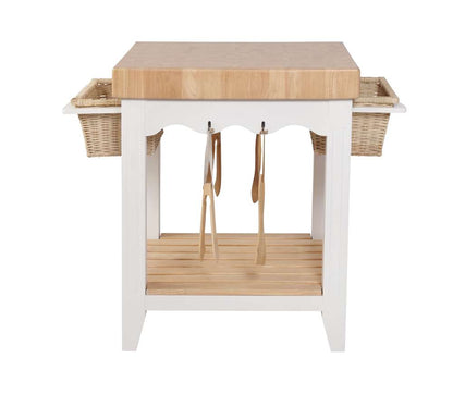 Powell Company - White Kitchen Island - D1031D16 veiw 6