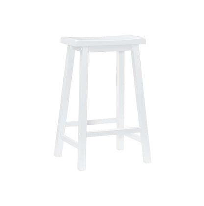 Powell Company - White Saddle Bar Stool - 270-431 veiw 1