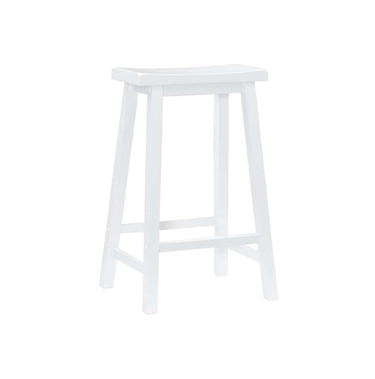 Powell Company - White Saddle Bar Stool - 270-431 veiw 1