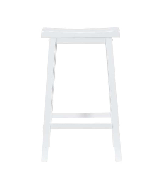 Powell Company - White Saddle Bar Stool - 270-431 veiw 2