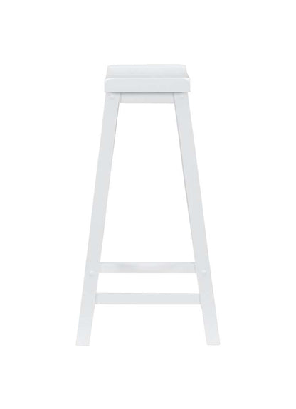 Powell Company - White Saddle Bar Stool - 270-431 veiw 3