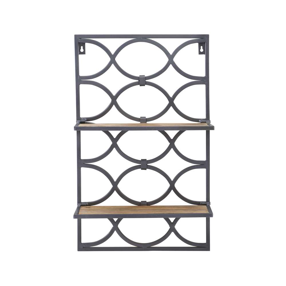 Powell Company - Willem Wall Shelves Nickel - D1413A21 veiw 2