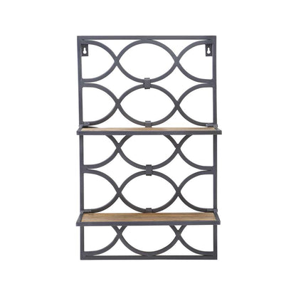 Powell Company - Willem Wall Shelves Nickel - D1413A21 veiw 2