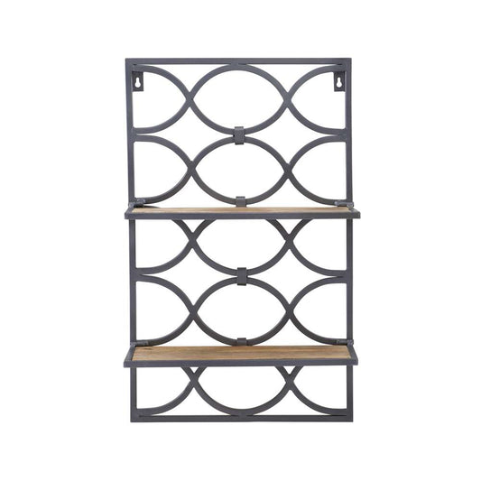 Powell Company - Willem Wall Shelves Nickel - D1413A21 veiw 2