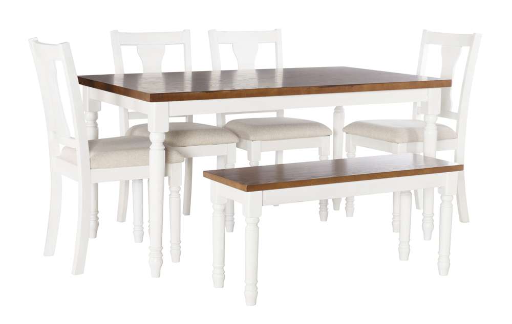 Powell Company - Willow 6 Pc Brown Dining Set - D1252D19B veiw 1
