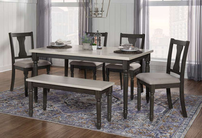 Powell Company - Willow 6 Pc Grey Dining Set - D1251D19G veiw 3