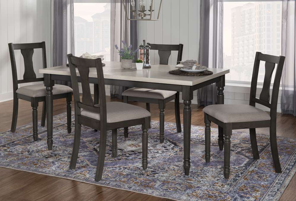 Powell Company - Willow Grey 5 Piece Set - D1251D19GPC5 veiw 3