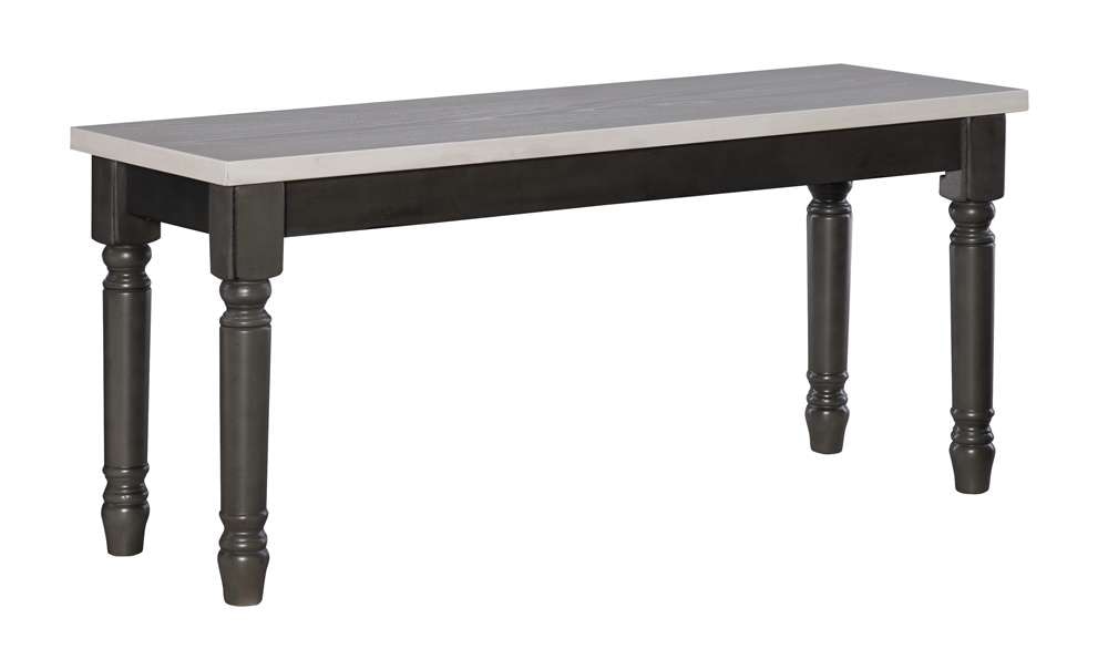 Powell Company - Willow Grey Bench - D1251D19GB veiw 1
