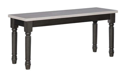 Powell Company - Willow Grey Bench - D1251D19GB veiw 1