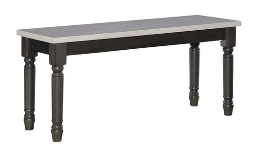 Powell Company - Willow Grey Bench - D1251D19GB veiw 1