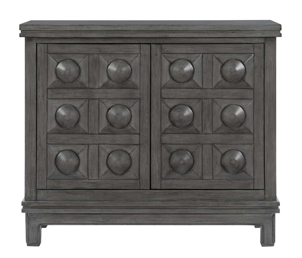 Powell Company - Zora Storage Console Cabinet, Grey - D1316A19G veiw 2