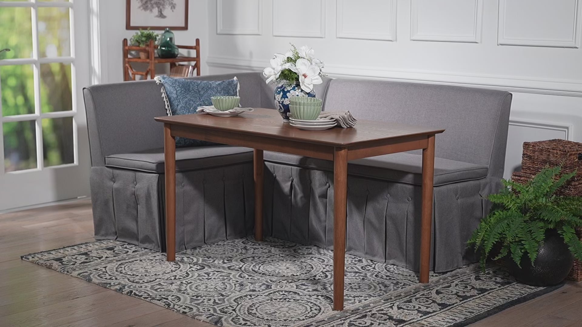 Baxton Studio - Reuben Dining Bench view 9
