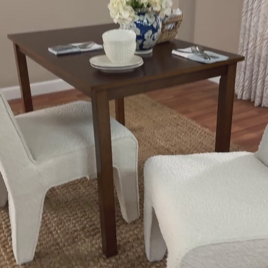 Baxton Studio - Helios Dining Chair Set of 2 - BBT5543-Cream Boucle-DC view 8