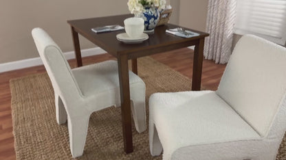 Baxton Studio - Helios Dining Chair Set of 2 - BBT5543-Cream Boucle-DC view 8