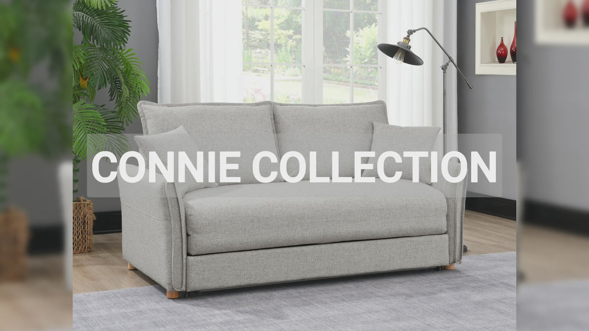 ACME Furniture - Oran Sofa w/Sleeper - Gray Fabric - LV03800 view 5