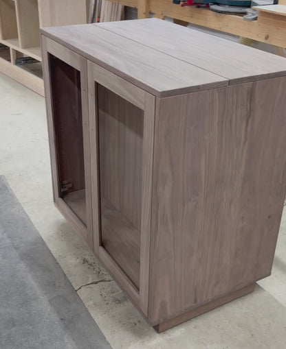 Foundry 39 - Glass Door Hartford Bar Cabinet - 2036G-Cherry