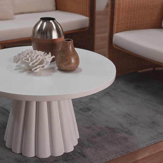 bali & pari  - Parvana Coffee Table - Parvana-White Resin-CT view 6