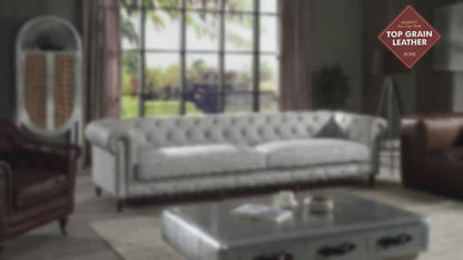 ACME Furniture - Ofer Sofa - Vintage White Top Grain Leather - LV02404 view 7
