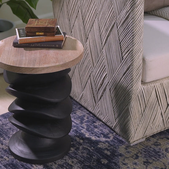 bali & pari - Ziva End Table - J2630-2PCDT-Blk/Cream Wood-Blk Wood-ET view 8