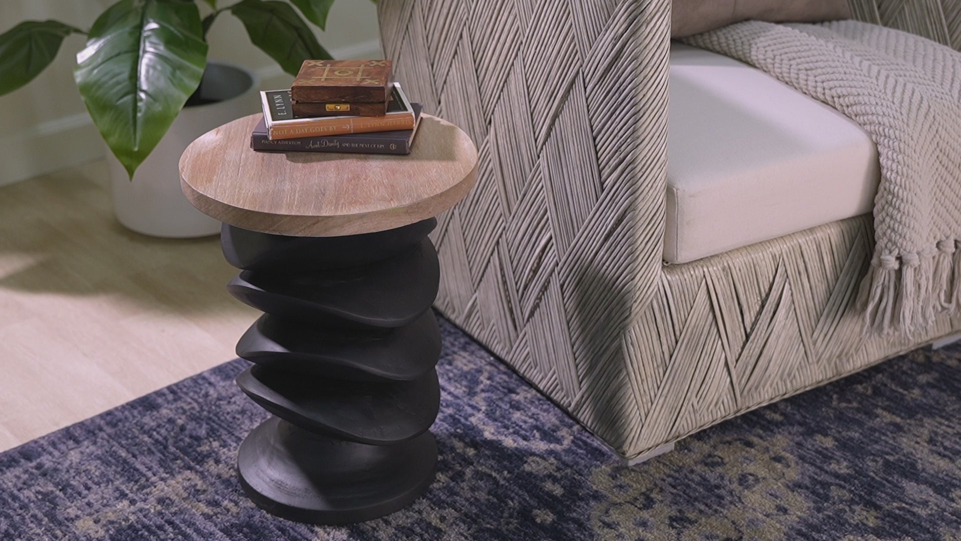 bali & pari - Ziva End Table - J2630-2PCDT-Blk/Cream Wood-Blk Wood-ET view 8
