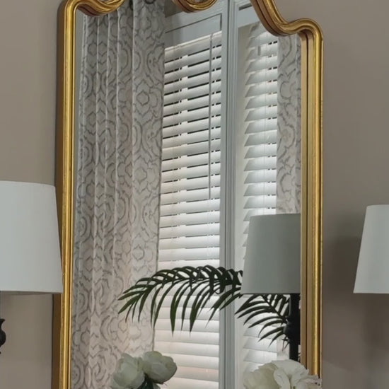 Baxton Studio - Elian Mirror - RXW-10956-Gold Trim-Wall Mirror view 4