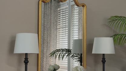 Baxton Studio - Elian Mirror - RXW-10956-Gold Trim-Wall Mirror view 4