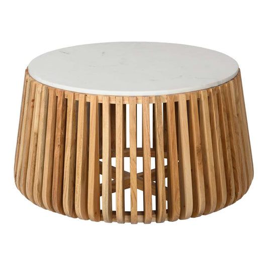 Primo International - Brixton White Marble Wood Coffee Table - 57712 veiw 1