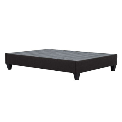 Primo International - Carter Dark Grey Upholstered Platform Bed Frame, Twin - 29641 veiw 1