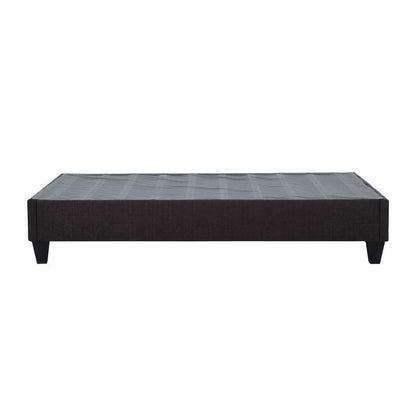 Primo International - Carter Dark Grey Upholstered Platform Bed Frame, Twin - 29641 veiw 2