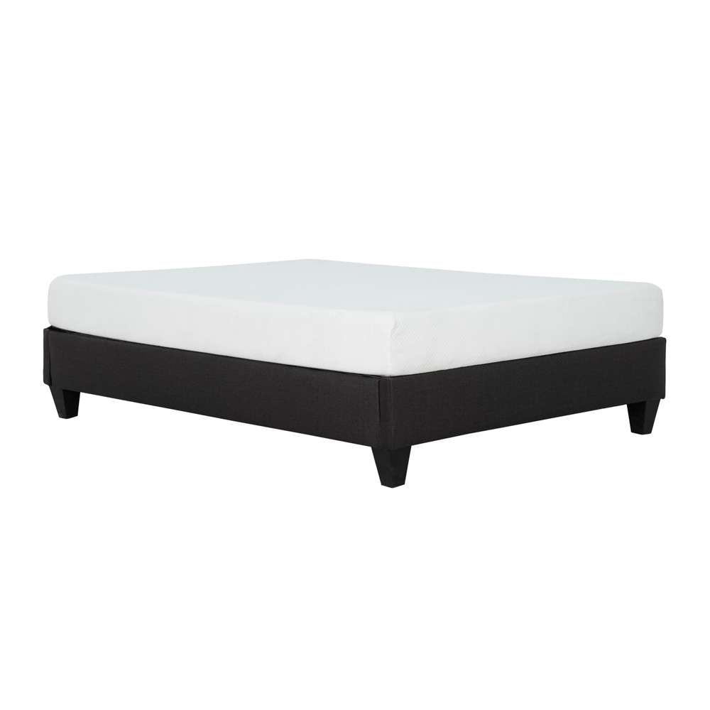 Primo International - Carter Dark Grey Upholstered Platform Bed Frame, Twin - 29641 veiw 3