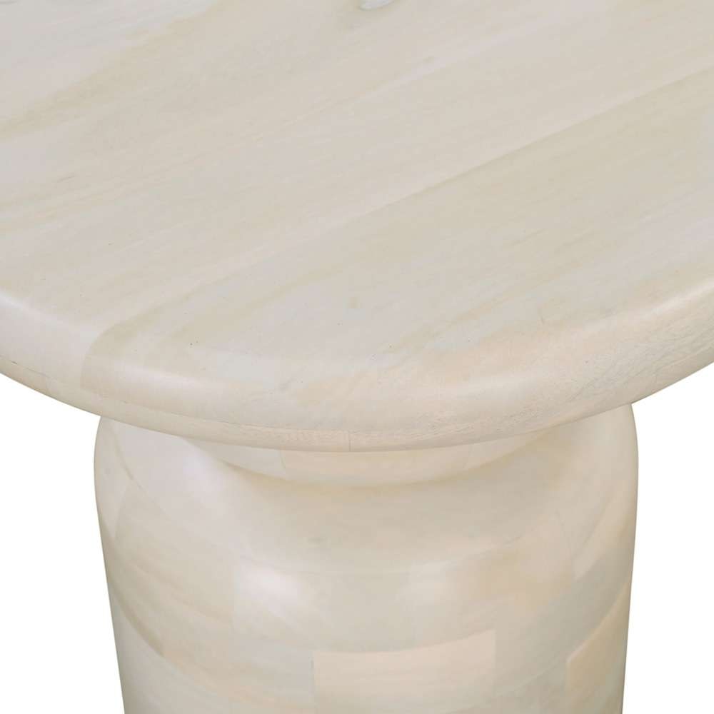 Primo International - Celeste 20 in. Oak White Wood Round Side Table - 64869 veiw 3