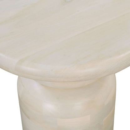 Primo International - Celeste 20 in. Oak White Wood Round Side Table - 64869 veiw 3