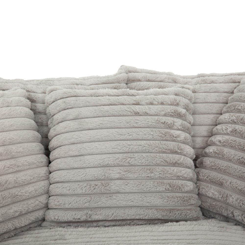 Primo International - Cocoon Grey Oversized Chaise Lounger with Cupholder and USBs - 65522 view 8