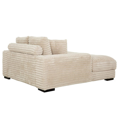 Primo International - Cocoon Taupe Oversized Cuddler Chaise with Cupholder and USBs - 65521 view 4
