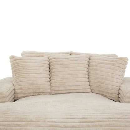 Primo International - Cocoon Taupe Oversized Cuddler Chaise with Cupholder and USBs - 65521 view 6
