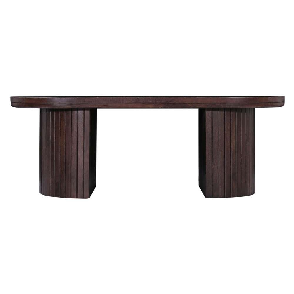 Primo International - Geneva 51 in. Brown Wood Oval Coffee Table - 68347 veiw 2