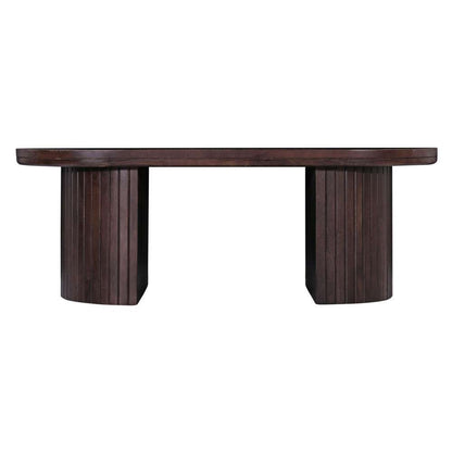 Primo International - Geneva 51 in. Brown Wood Oval Coffee Table - 68347 veiw 2