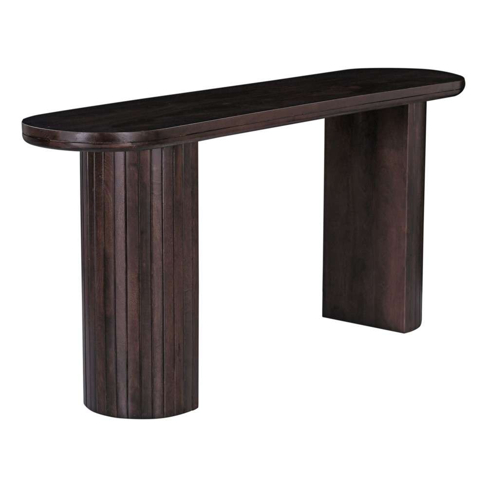 Primo International - Geneva 51 in. Brown Wood Oval Console Table - 68348 veiw 1