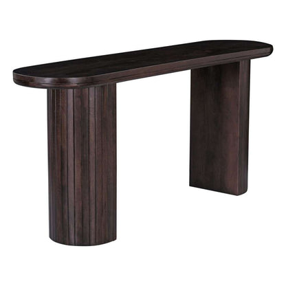Primo International - Geneva 51 in. Brown Wood Oval Console Table - 68348 veiw 1