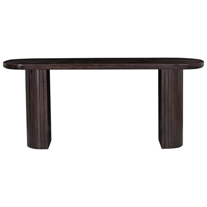 Primo International - Geneva 51 in. Brown Wood Oval Console Table - 68348 veiw 2