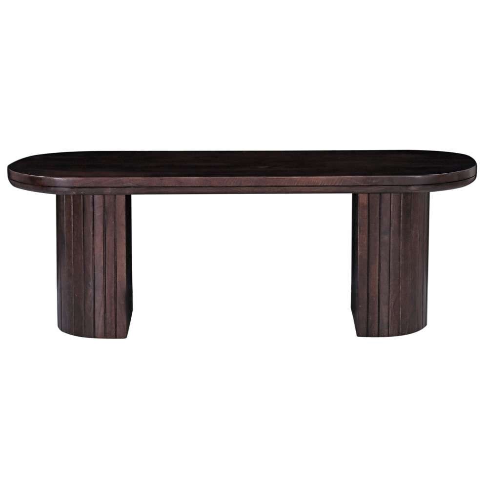Primo International - Geneva 70 in. Brown Wood Oval Dining Bench - 68349 veiw 2