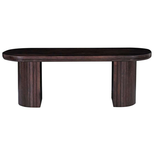 Primo International - Geneva 70 in. Brown Wood Oval Dining Bench - 68349 veiw 2