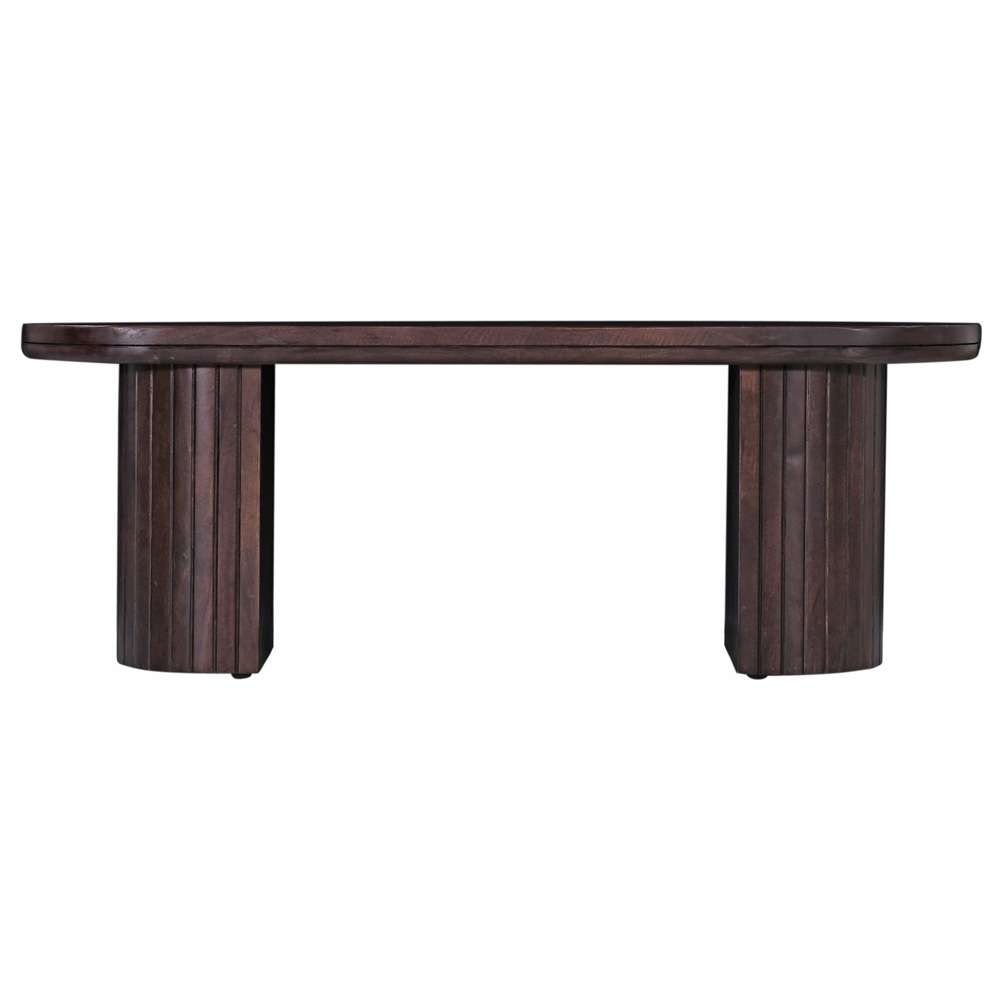 Primo International - Geneva 70 in. Brown Wood Oval Dining Bench - 68349 veiw 3