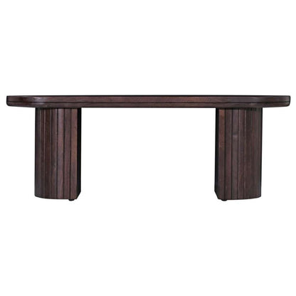 Primo International - Geneva 70 in. Brown Wood Oval Dining Bench - 68349 veiw 3