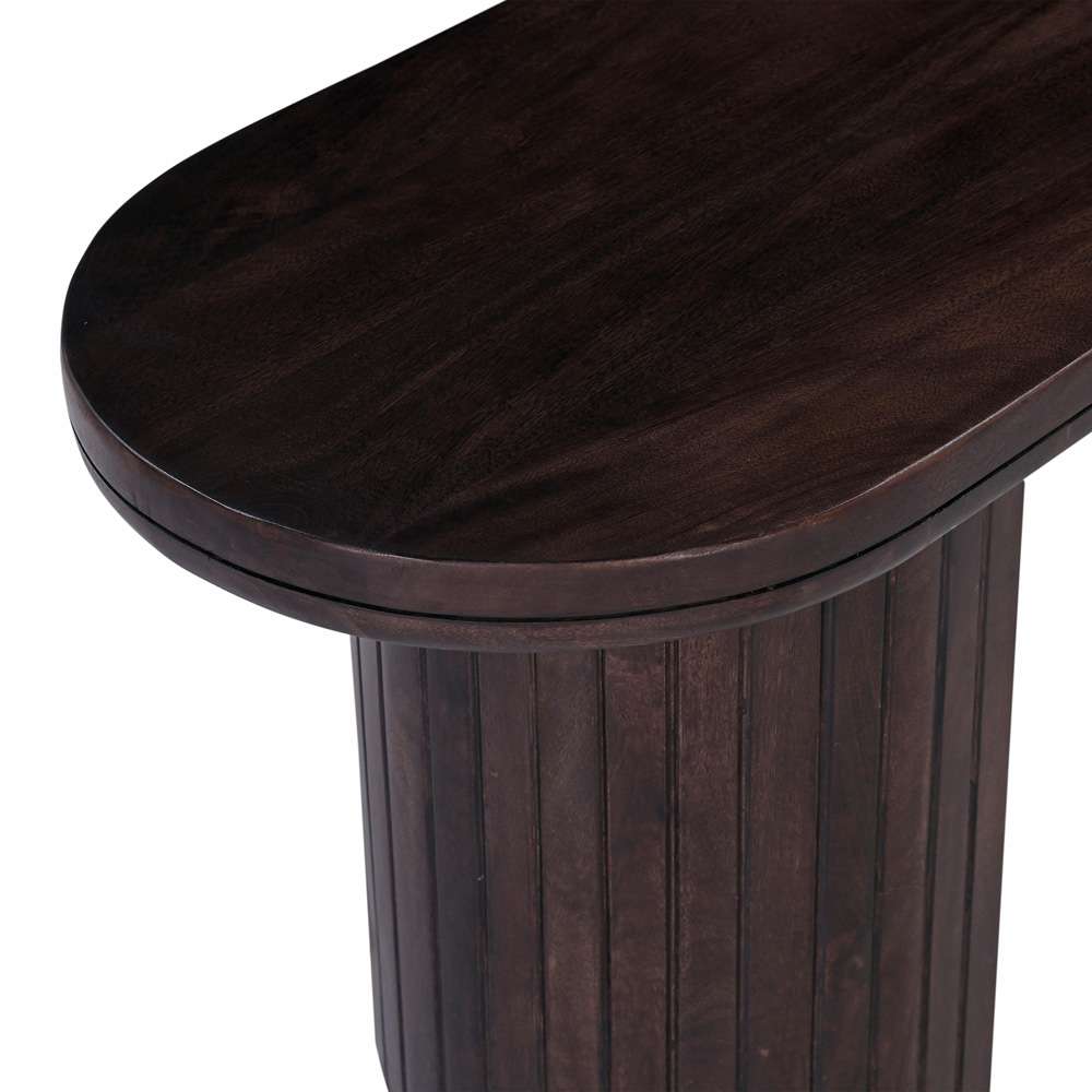 Primo International - Geneva 70 in. Brown Wood Oval Dining Bench - 68349 veiw 4