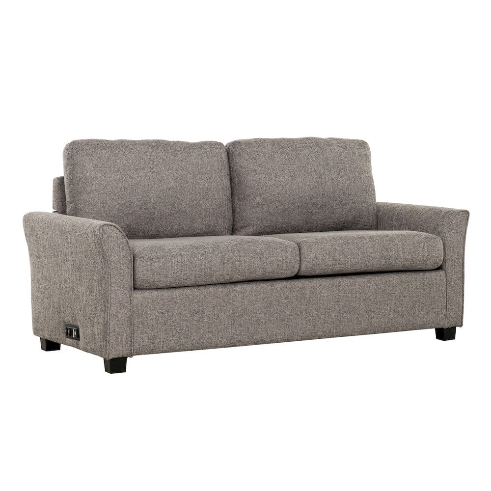 Primo International - Honor 73 in. Dark Grey Full Sofa Bed with USB - 60520 view 2